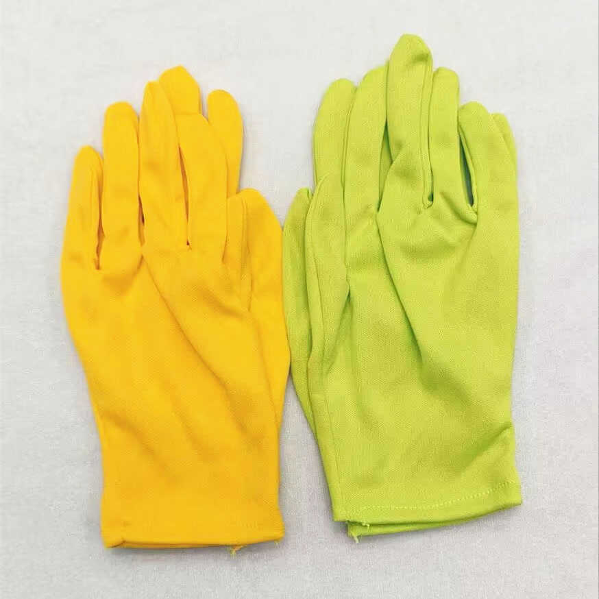 薄成人儿童彩色手套表演跳舞活动