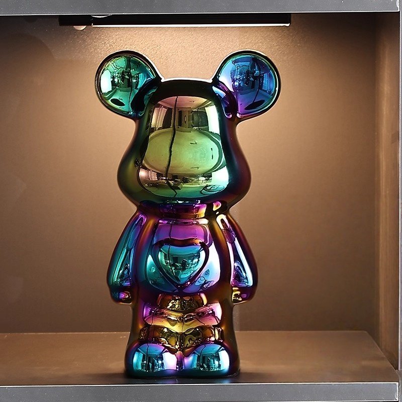 日本陶瓷暴力熊摆件存钱罐轻奢