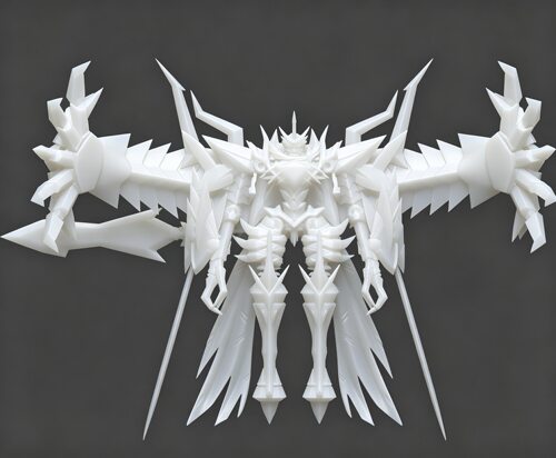 数码宝贝/杰斯兽X抗体3d打印白膜digimon数码暴龙GK上色DIY
