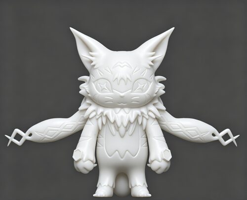 数码宝贝/缅因猫兽3d打印白膜digimon数码暴龙GK数码宝贝tri