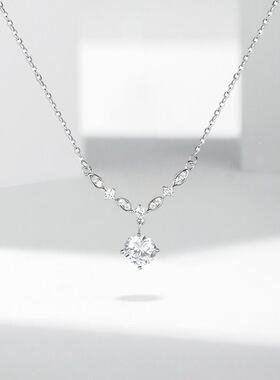 精灵之泪镶钻满钻项链女级轻奢小众设计ins冷淡风气质镶钻锁骨