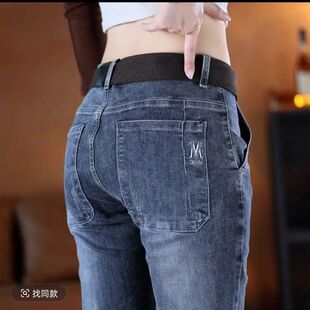 Z夏季爆款时尚男士牛仔裤修身显瘦小男款脚裤潮流2025牛仔裤501