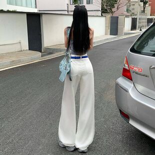 兰贝儿 牛奶瀑布垂感天丝裤~拯救闷热夏季！宽松显瘦拖地牛仔裤女