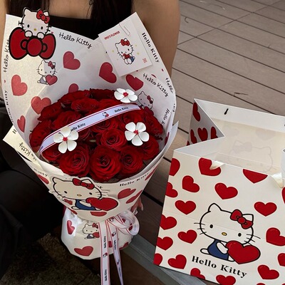 一束永不凋谢的Kitty玫瑰花~