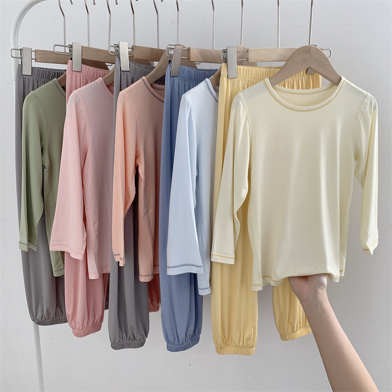 儿童春夏秋冬款空调居家服套装