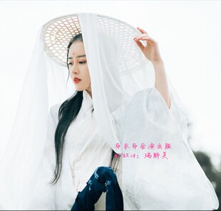 古装侠女斗笠遮容帽古风幕离遮容纱巾古装周边coaplay谢怜写真