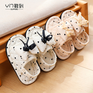 新款儿童手工布艺学步鞋1-23岁室内居家静音防滑软布底防滑地板拖