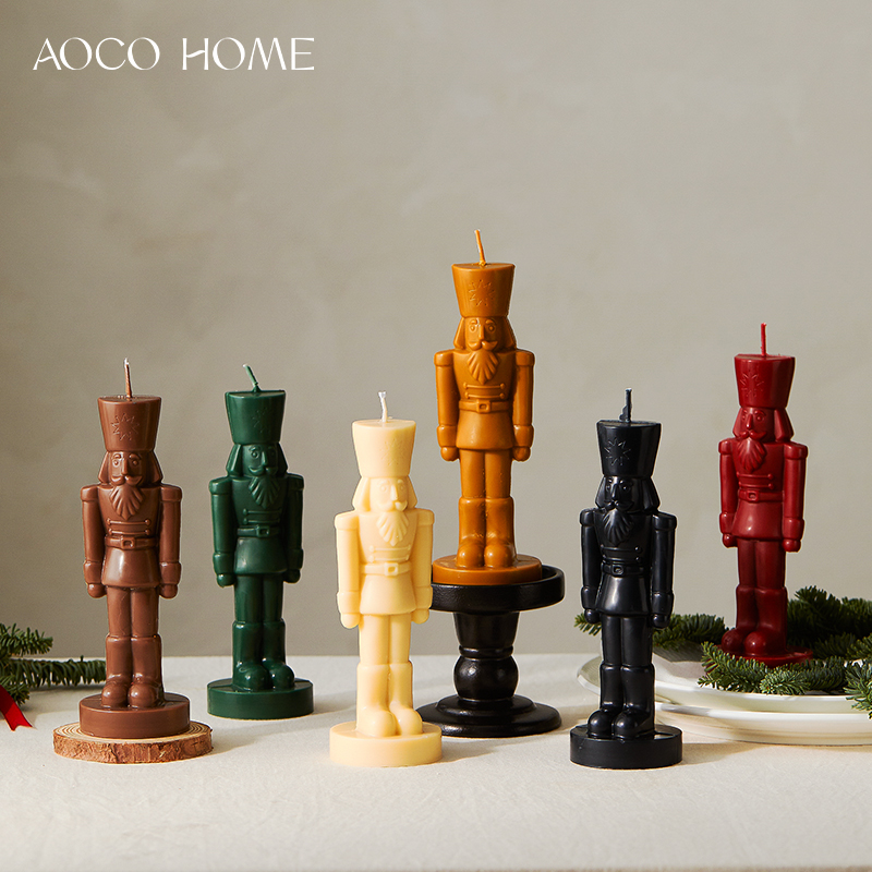 胡桃夹子香薰蜡烛人像圣诞节装饰