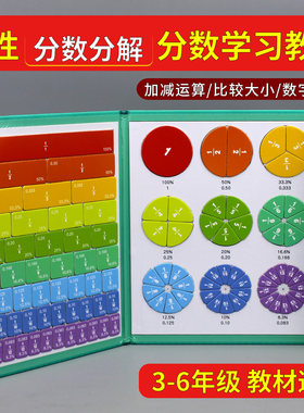 磁性分数教具三年级数学教具