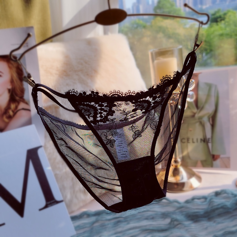 内裤纯棉性感法式蕾丝透气薄款
