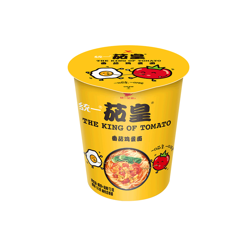 番茄鸡蛋茄皇杯装方便面泡面12杯