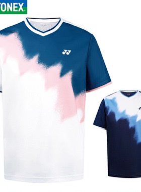 官方正品YONEX尤尼克斯羽毛球服男速干透气比赛短袖110145BCR上衣