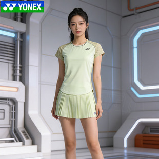 YONEX尤尼克斯羽毛球服套装短袖女速干yy运动服上衣2150626比赛服