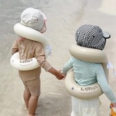 韩系加厚儿童游泳圈3岁以上宝宝防侧翻环臂泳圈男女童小孩腋下圈