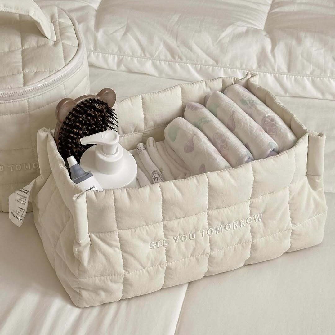 韩系收纳筐家用客厅零食杂物收纳