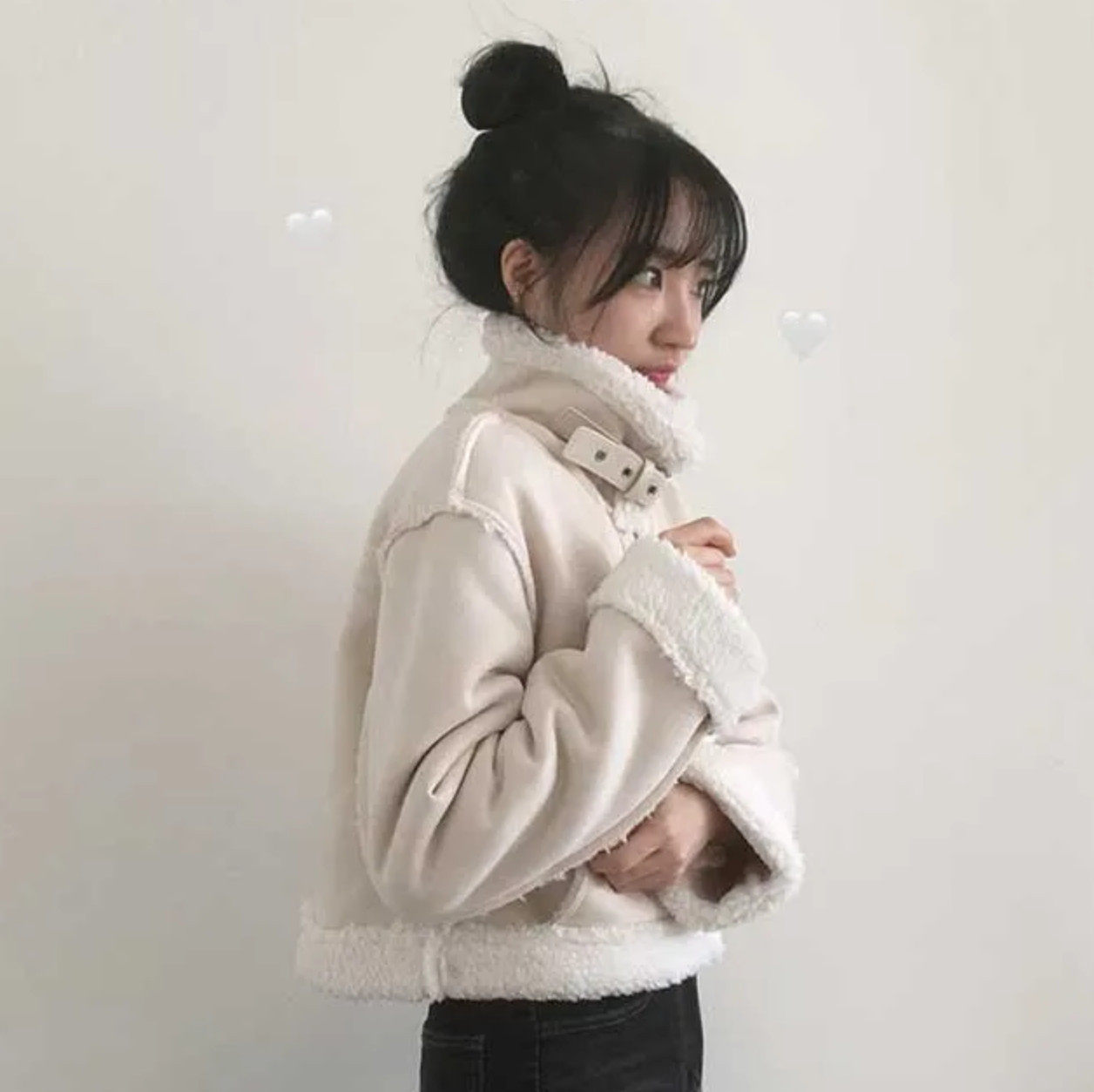 Shawne 26s冬新韩国正品代购 小众羊羔绒内里搭扣拉链温暖外套,女装/女士精品,短外套,淘宝优惠券,粉丝福利购,淘宝优惠卷