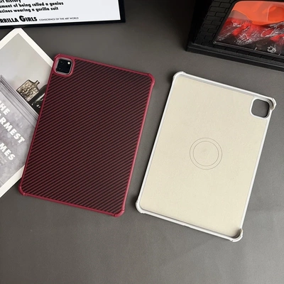 【无边框碳纤维磁吸】适用iPad第11代保护壳pro防弯mini苹果air7平板套11英寸半包10.9不带笔槽2025新款散热