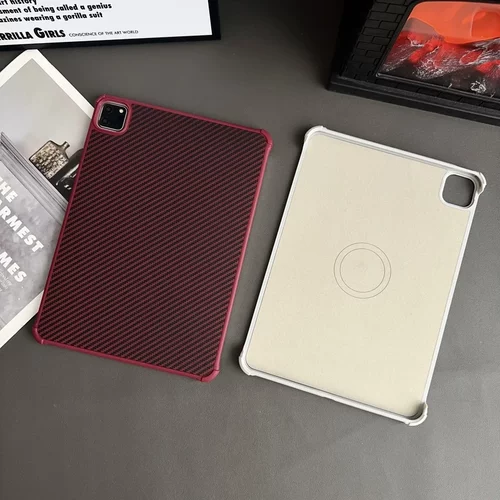 【无边框碳纤维磁吸】适用iPad第11代保护壳pro防弯mini苹果air7平板套11英寸半包10.9不带笔槽2025新款散热