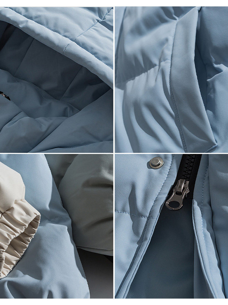 [지역 30% 할인] 쇼핑몰 출금 ? 브랜드 할인 ? HM XIUHE 의류 ? 후드 심플 미드 길이 코튼 코트