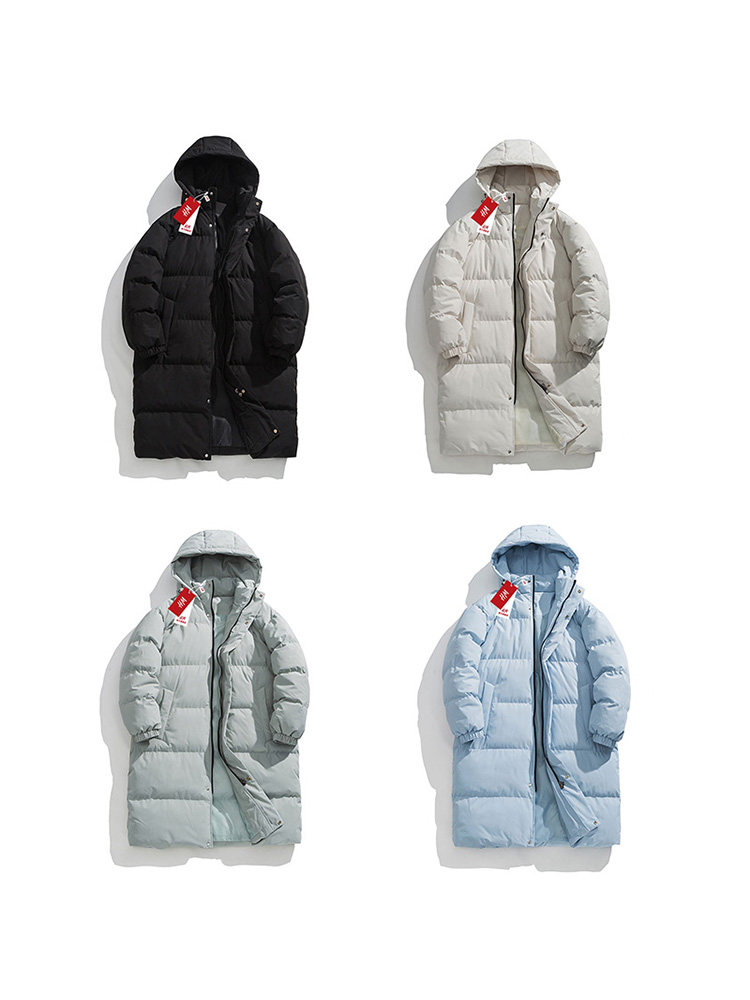 [지역 30% 할인] 쇼핑몰 출금 ? 브랜드 할인 ? HM XIUHE 의류 ? 후드 심플 미드 길이 코튼 코트