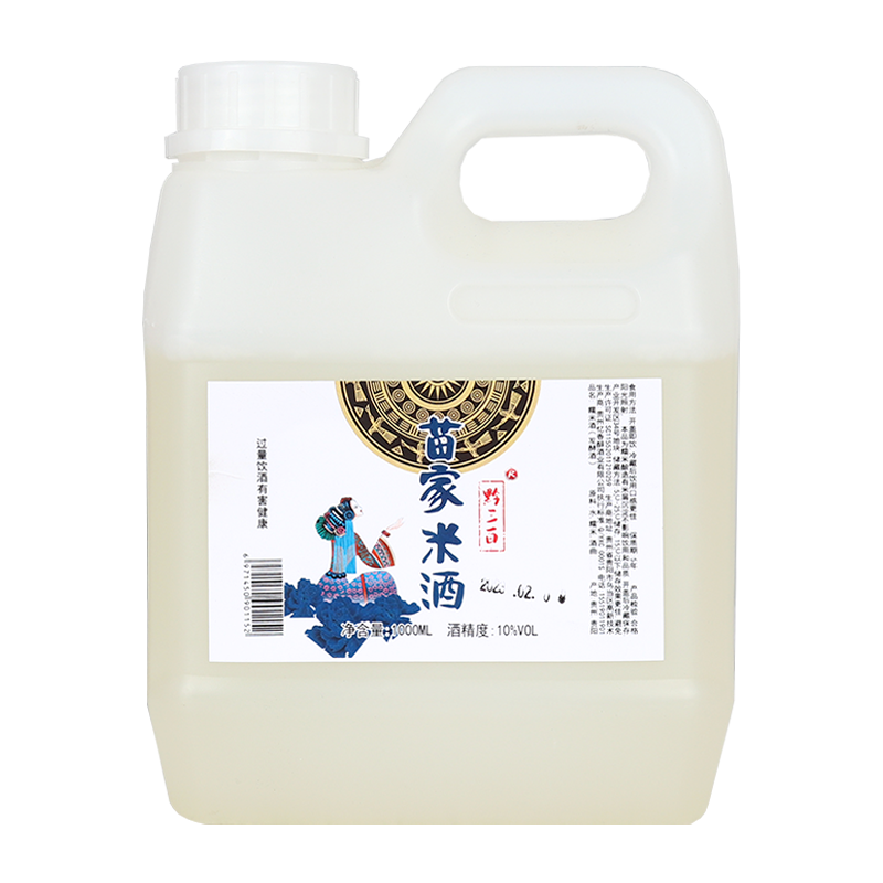 贵州凯里特产苗家糯米酒低度1l