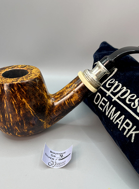 丹麦进口Peder Jeppesen吉普森PJ手工石楠木烟斗典藏4 银圈系列