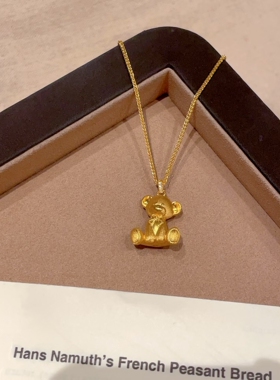 古法点钻拉丝小熊