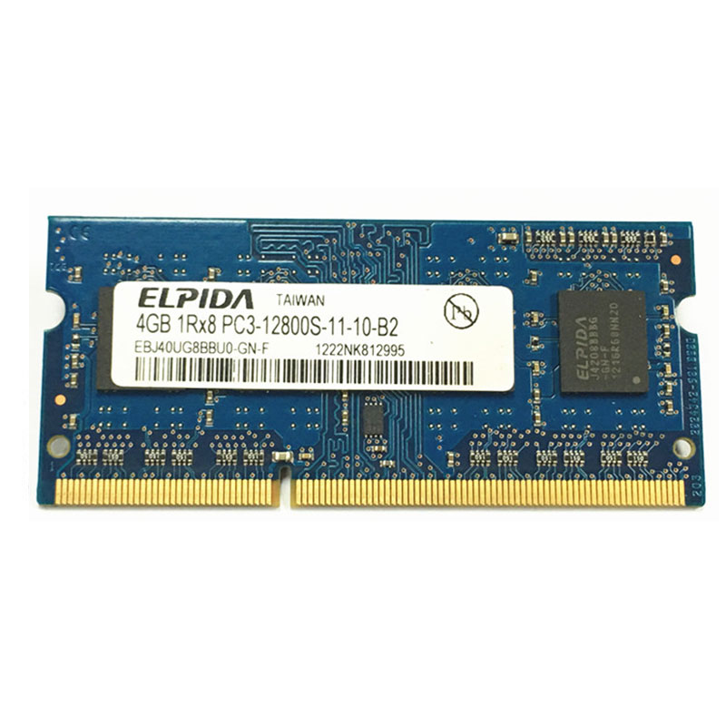 ¶û±Ø´ï4G DDR3 1600 ±Ê¼Ç±¾ÄÚ´æÌõ4GB PC3-12800S EBJ40UG8BBU0