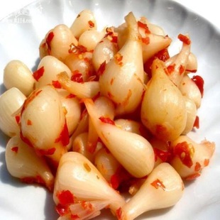 藠头藠果湖南常德澧县特产农家自制坛子菜腌藠头纯手工 酱菜腌菜