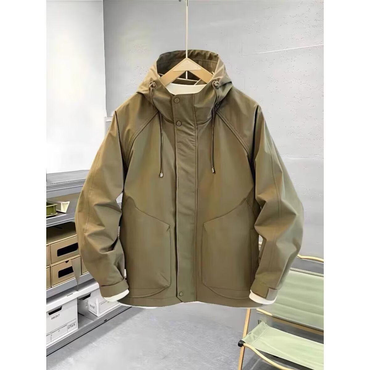 春秋季薄款外套男潮日系复古工装夹克潮流帅气百搭休闲秋装上衣