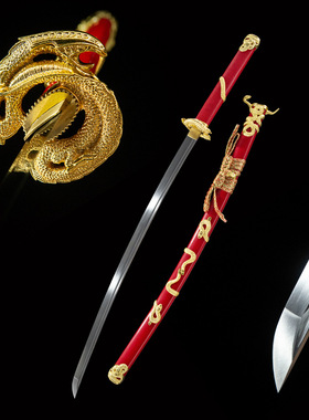 外贸金蛇日本刀长刀手工一体
