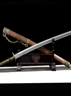 唐横刀铁锁狱龙绣春刀一体锰钢