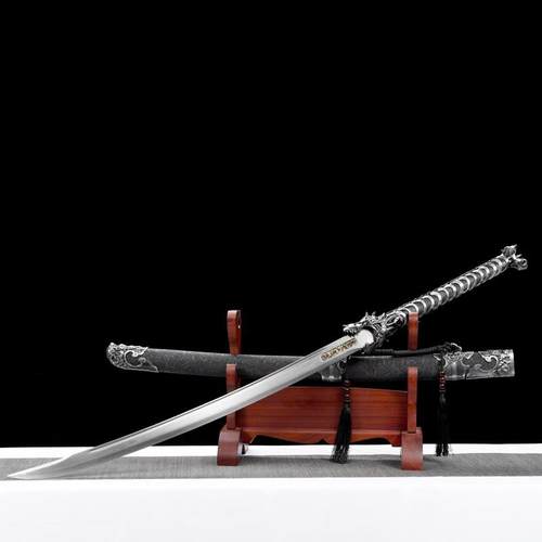 龙泉刀剑一体龙骨锻打绣春刀金属