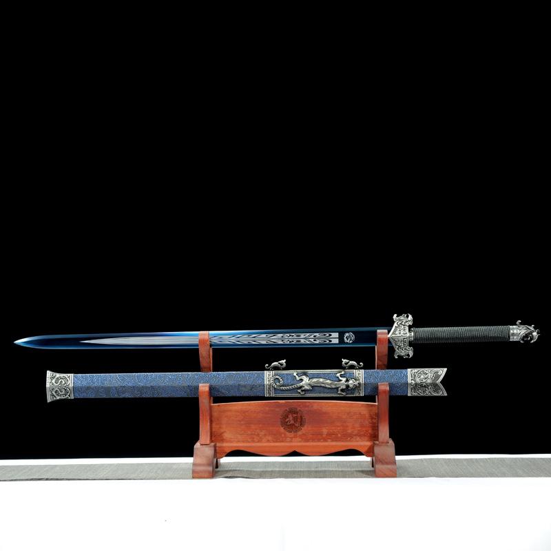 龙泉刀剑镇宅宝剑一体锻打高锰钢