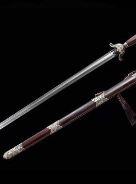 喜上眉梢龙泉太极剑宝剑花纹钢