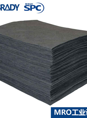 SPC贝迪通用型吸附棉片MXU1000油品化学品棉垫管道机器漏油滴漏垫