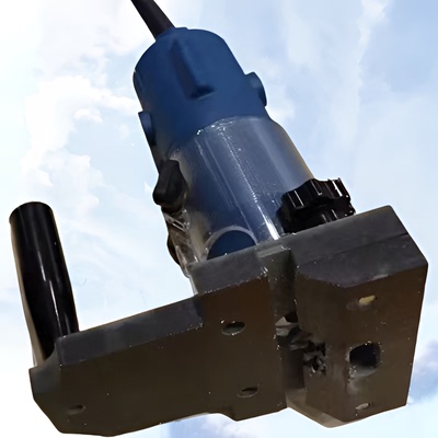 免拉手斜直边门板电动曲直线修边定制靠模修边刀斜直手持修边机