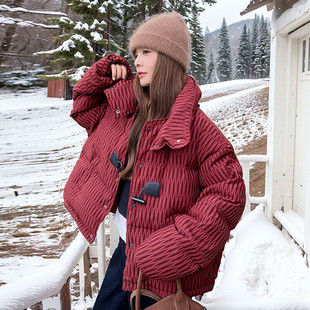 P175 工艺牛角扣羽绒棉面包棉服D9978 K268 大货已出 首发新品