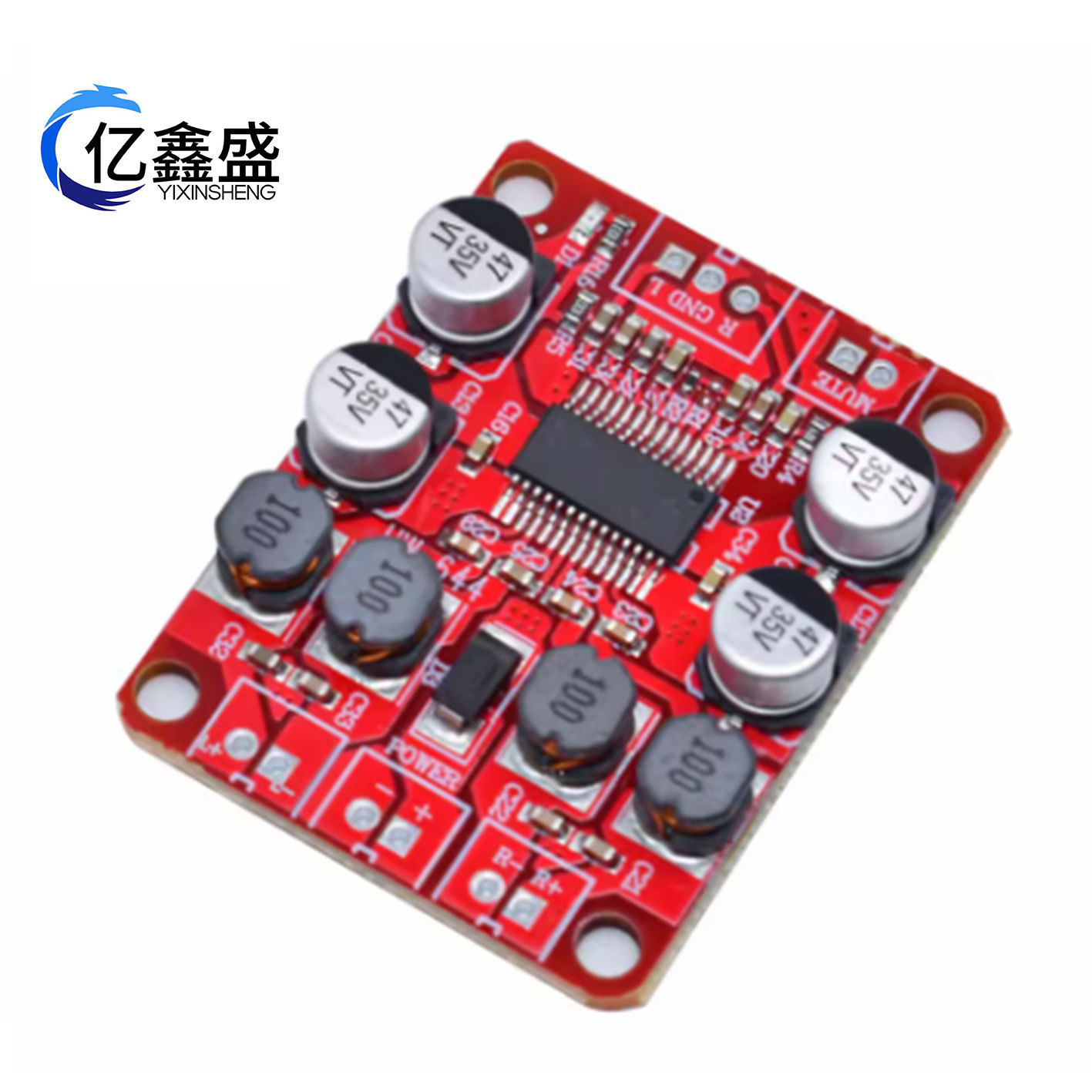 TPA3110D2数字功放板双声道2*15W立体声3110音频放大模块DC12V 2A