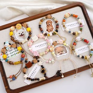 景德镇新品陶瓷手链童趣少女心单圈手串饰品卡通可爱手饰