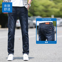 Romon Ice Silk Jeans Men 2026 Summer Ultra-thin Slimming straight-Leg Pants Men Zipper Pocket Pants thumbnail 3