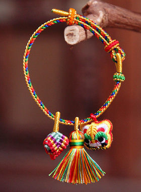 端午节安康五彩绳子中国