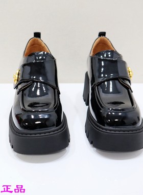 Tigrisso蹀愫2025秋款蝶愫厚底增高乐福英伦小皮鞋女鞋TA65502-53