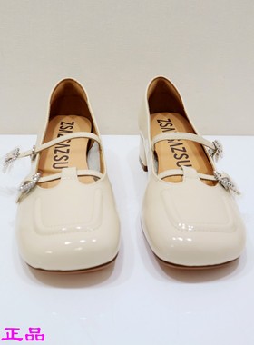 zsazsazsu莎莎苏2025秋季玛丽珍小皮鞋通勤小香风单鞋ZA65164-12