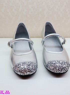 Tigrisso蹀愫2025夏蝶愫羊皮拼接圆头玛丽珍增高女单鞋TA65312-51