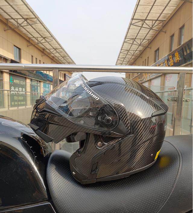 Imported marushin Malu Shen carbon fibre Flip Helmet Halley Retro locomotive motorcycle Helmet Bluetooth Full helmetin the Motorcycle/Equipment/Fitting , Motorcyclist equipment , Motorcycle Helmets  category - from Buy2taobao.com to provide professional Taobao agent buy service