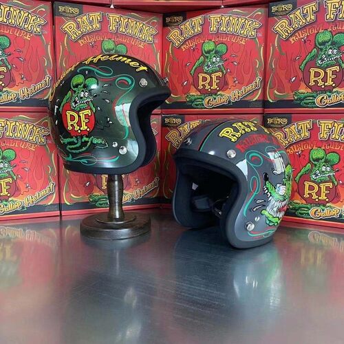 gallop联名芬克鼠复古半盔头盔