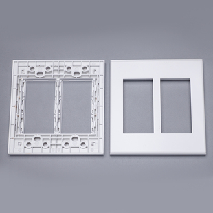120六位开关插座面板128型面板组装模块组合六位用框架120x120