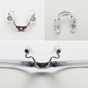 儿童连体金属鼻托支架马鞍一体U形拧螺丝防滑配件学生近视镜配件