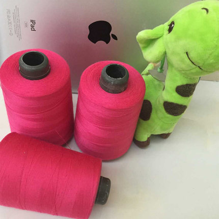 缝纫宝塔线工业402涤纶线高速缝纫线手工5000码粉砖红色玫红包邮
